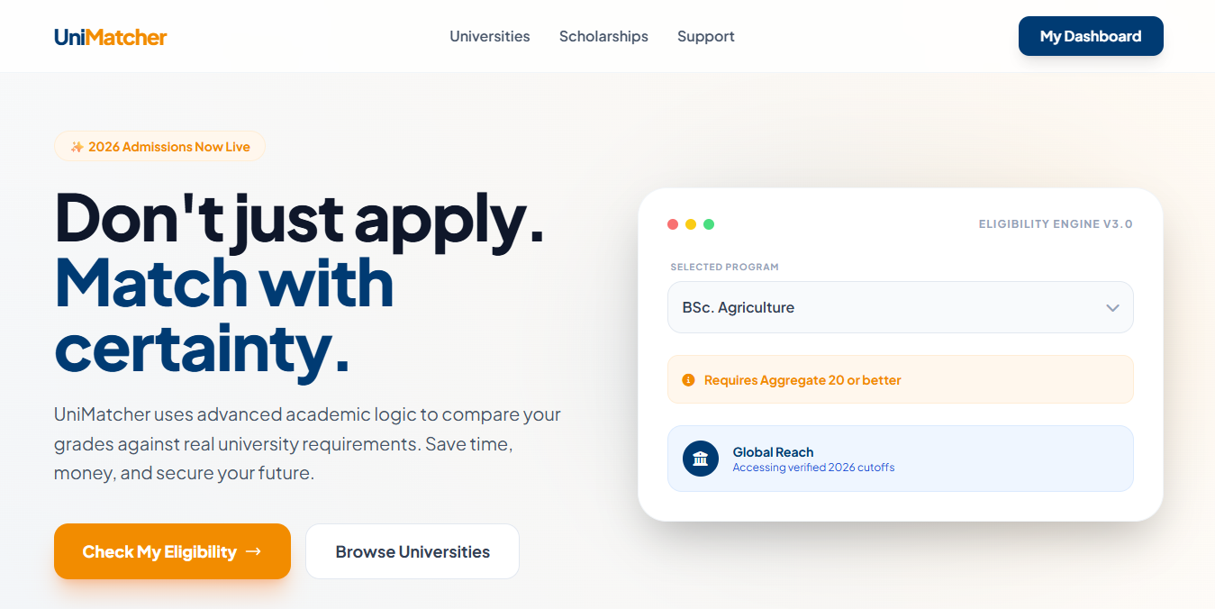 UniMatcher User Interface